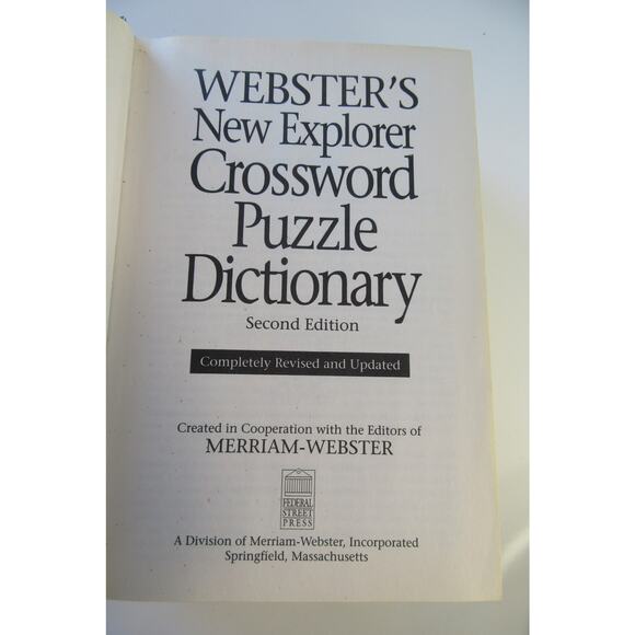 Webster's New Explorer Crossword Puzzle Dictionary Second Edition - Picture 6 of 9